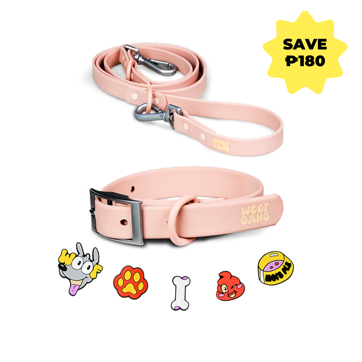 Essential Set – Collar, Leash & Charms